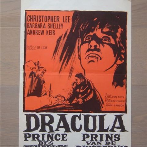 'Dracula, prince des tenebres' (Dracula, prince of darkness) (director T. Fisher-C.Lee) Belgian affichette